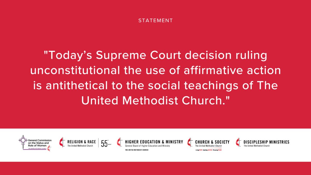 Statement on Supreme Court Ruling on Affirmative Action • GBCS