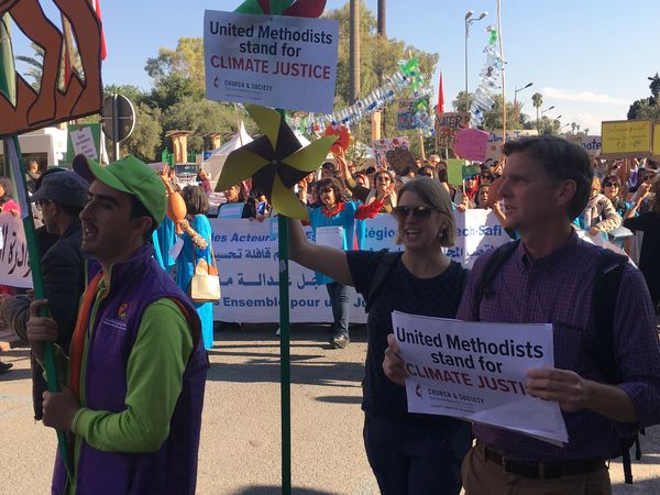 United Methodists march for climate justice