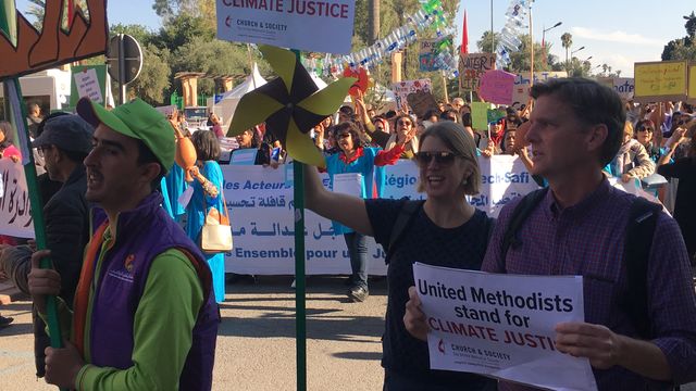United Methodists march for climate justice