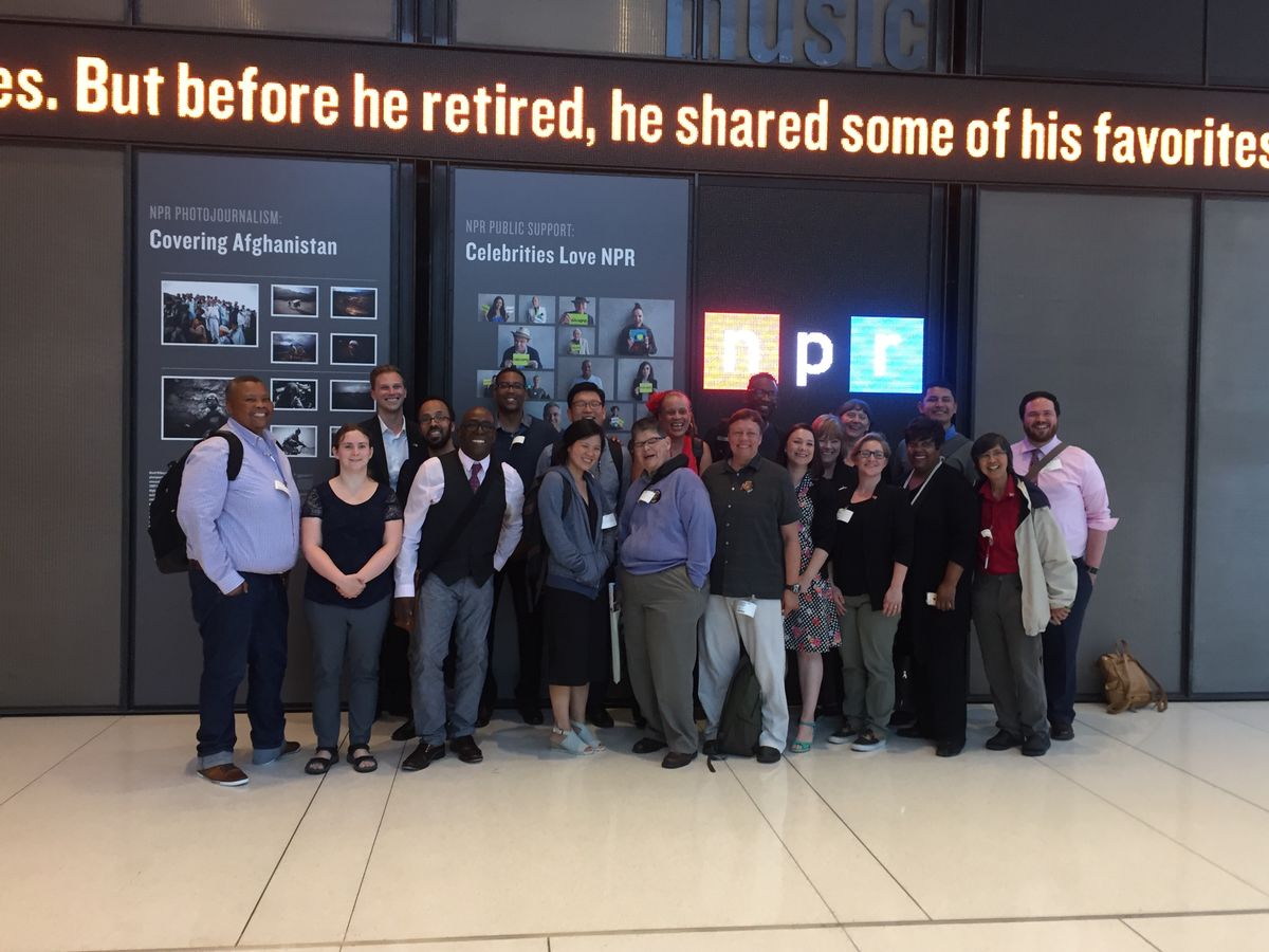 Students from PSR's immersion visited NPR.