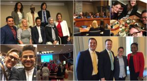 A variety of images of Wonderling at the U.N.