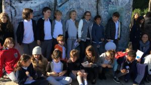 Local schoolchildren celebrating International Day for the Eradication of Poverty at the U.N.​