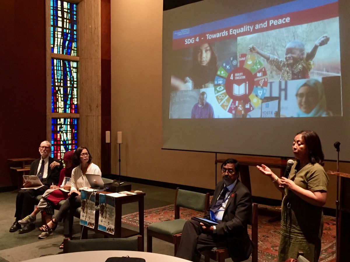 Church and Society hosts an expert panel, “Education to End Inequality and Promote Peace,"to discuss the UN's goal of attaining quality education for all. 