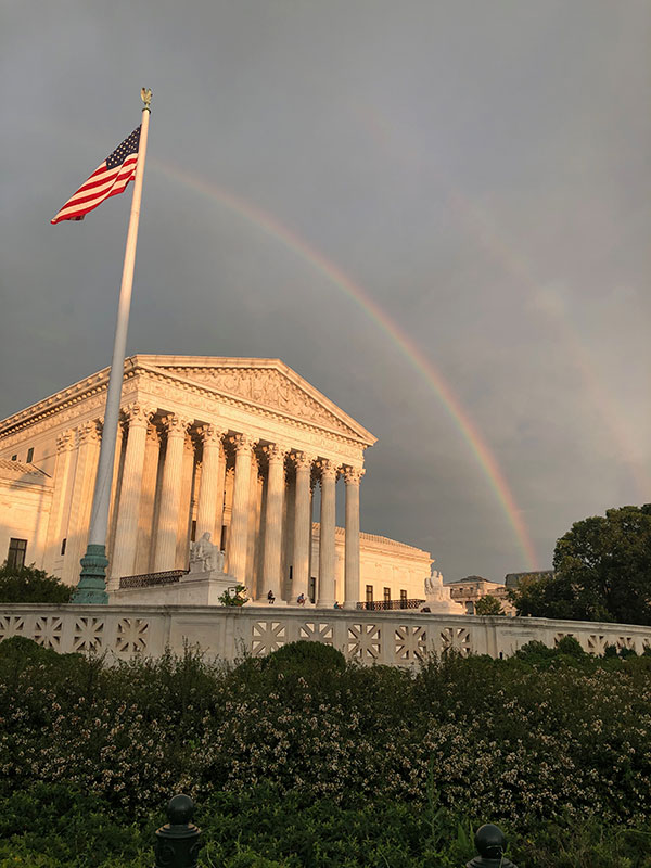 Supreme Court rainbow