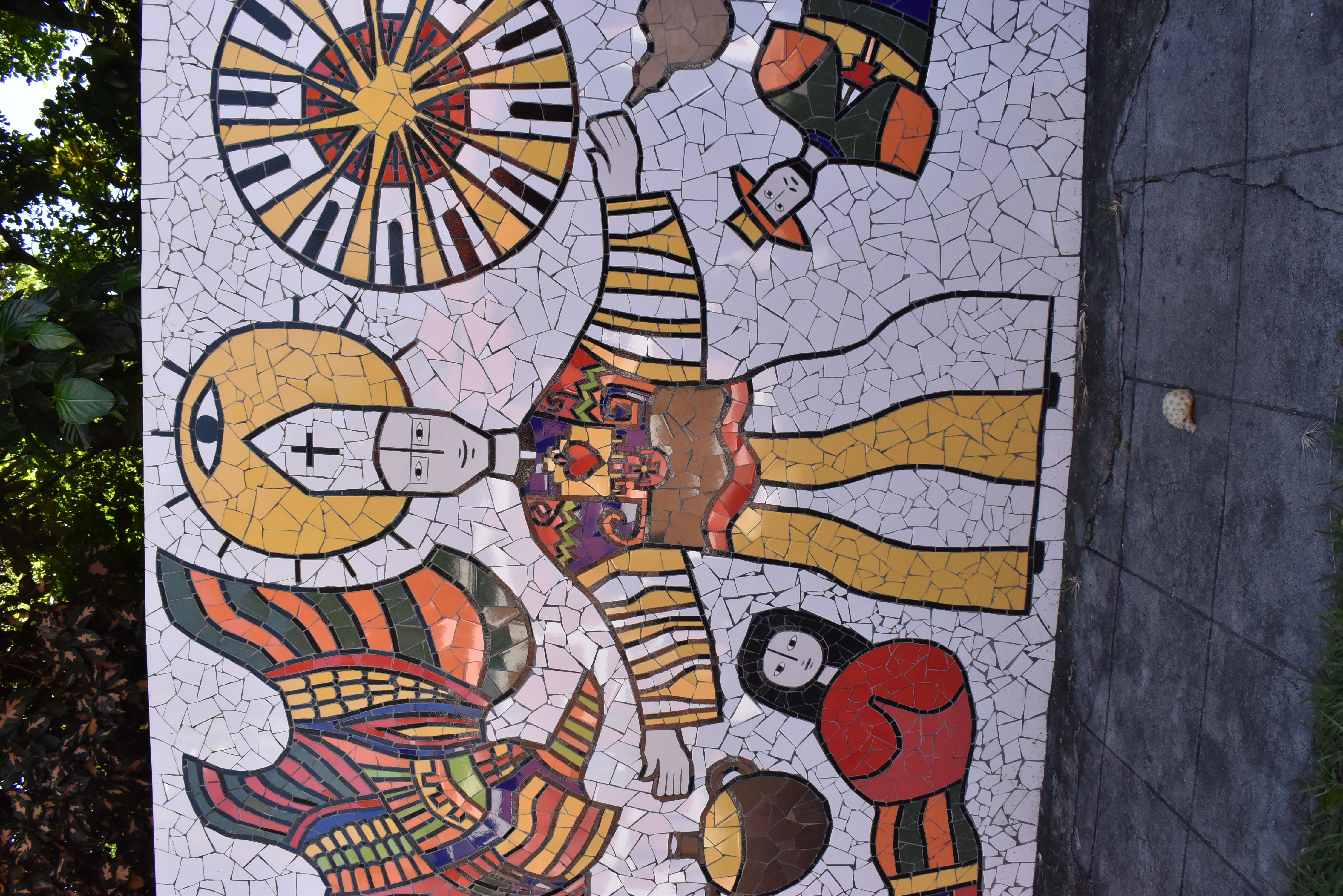 mosaic romero mural