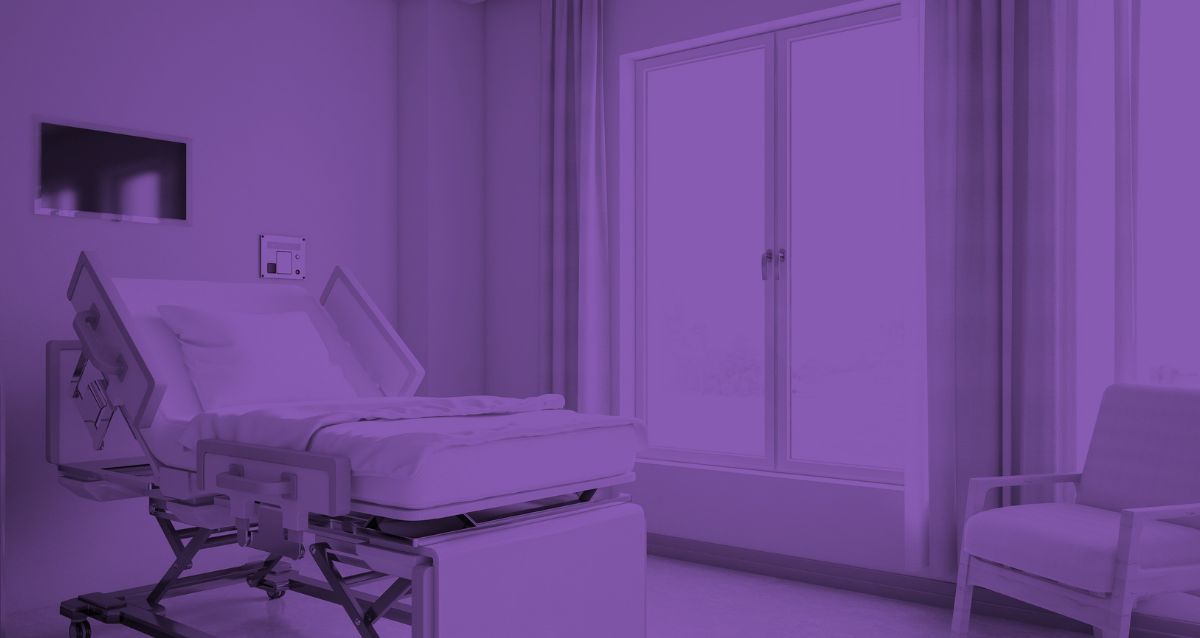 Hospital Room in Purple