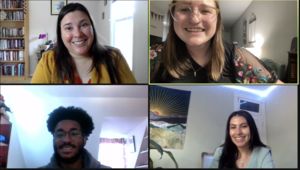 group photo of 2021 EYA intern class