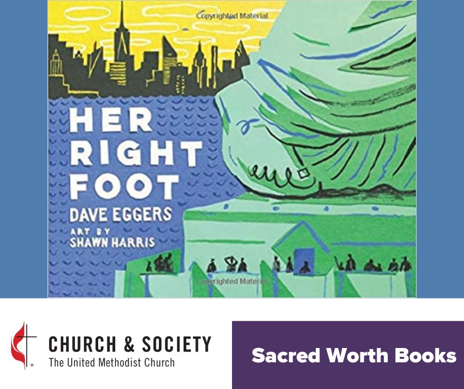 An image of the cover of Her Right Foot by Dave Eggers and Shawn Harris.