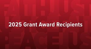 GBCS brand wall in the background with the text "2025 Grant Award Recipients"